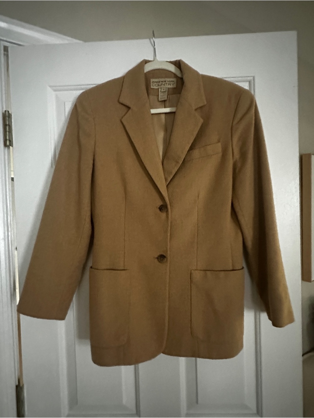 Jones New York Vintage Camel Blazer Jacket